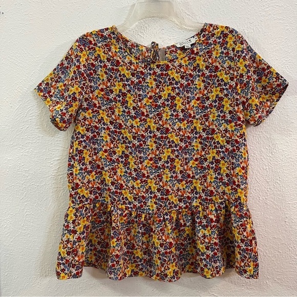 Molly Bracken multicolored floral ruffle blouse - Picture 1 of 7